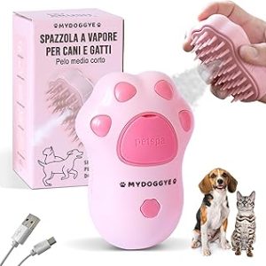 Spazzola a Vapore per Gatti 3in1